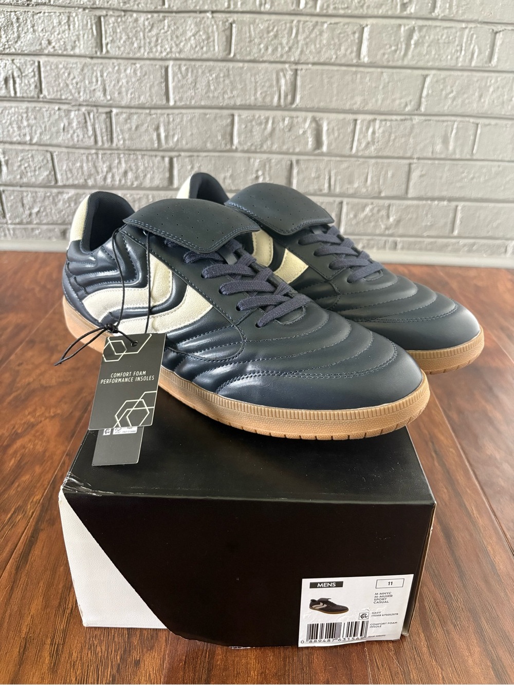 Madden NYC Men's Navy and White Sport Casual Shoes